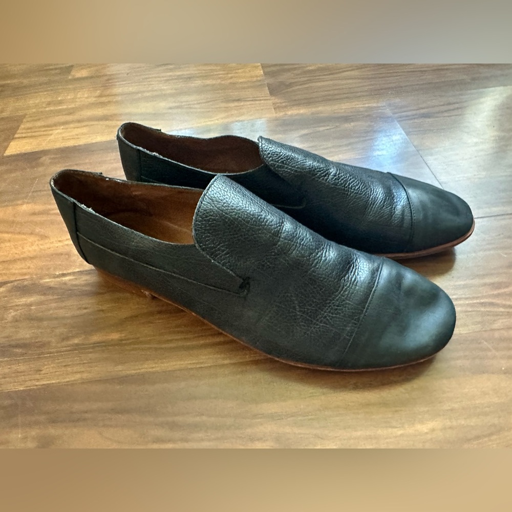Real leather Jeffrey Campbell loafers.